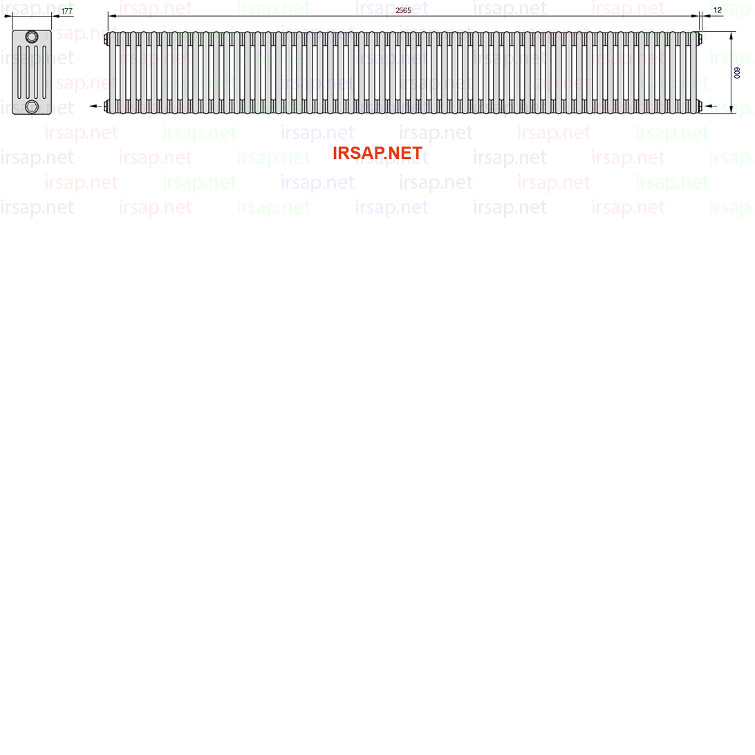Радиатор IRSAP Tesi 50600/57 T08 CL 01